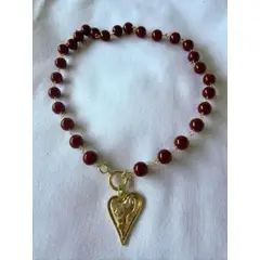 GENERICO - Collar de Piedra Onix Burdeo