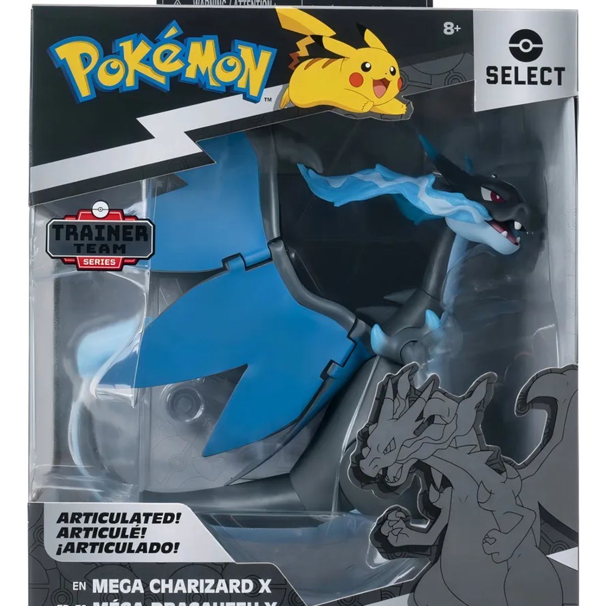 POKEMON - Pokemon Mega Charizard X Select Figure Deluxe