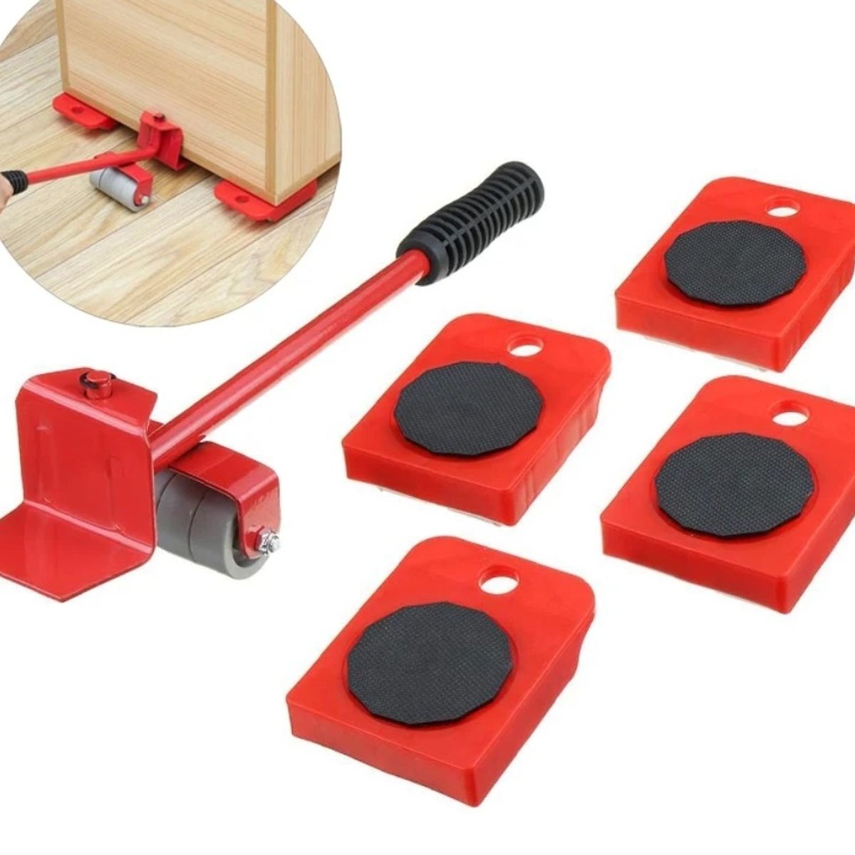 DEWINNER - Kit Elevador para Mover Muebles Pesados