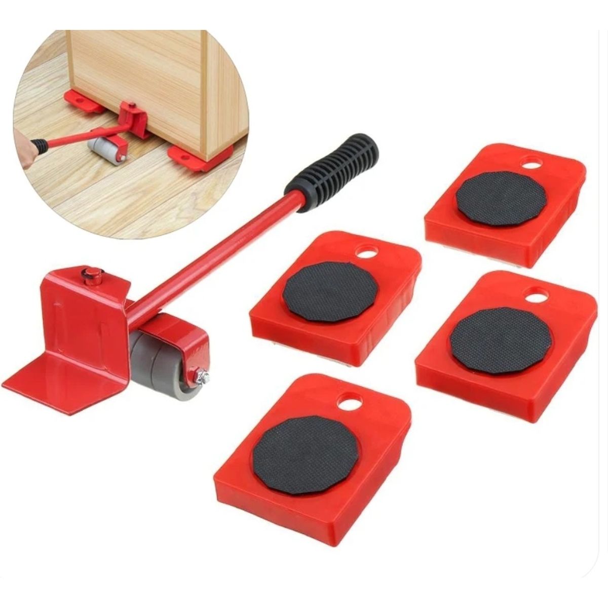 DEWINNER - Kit Elevador para Mover Muebles Pesados