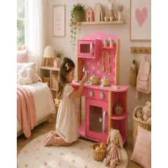 GENERICO - Cocina de Madera Infantil con Accesorios