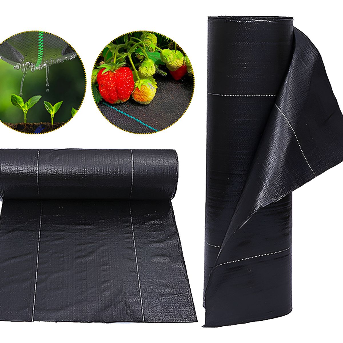 VIDA BUENAS - Tela Anti Maleza Anti Hierba Ground Cover 2m Anchox100m Larg