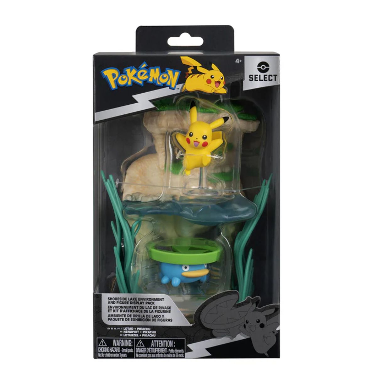 POKEMON - Pokemon Ambiente Lotad y Pikachu Select Terrario