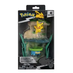 POKEMON - Ambiente Lotad y Pikachu Select Terrario