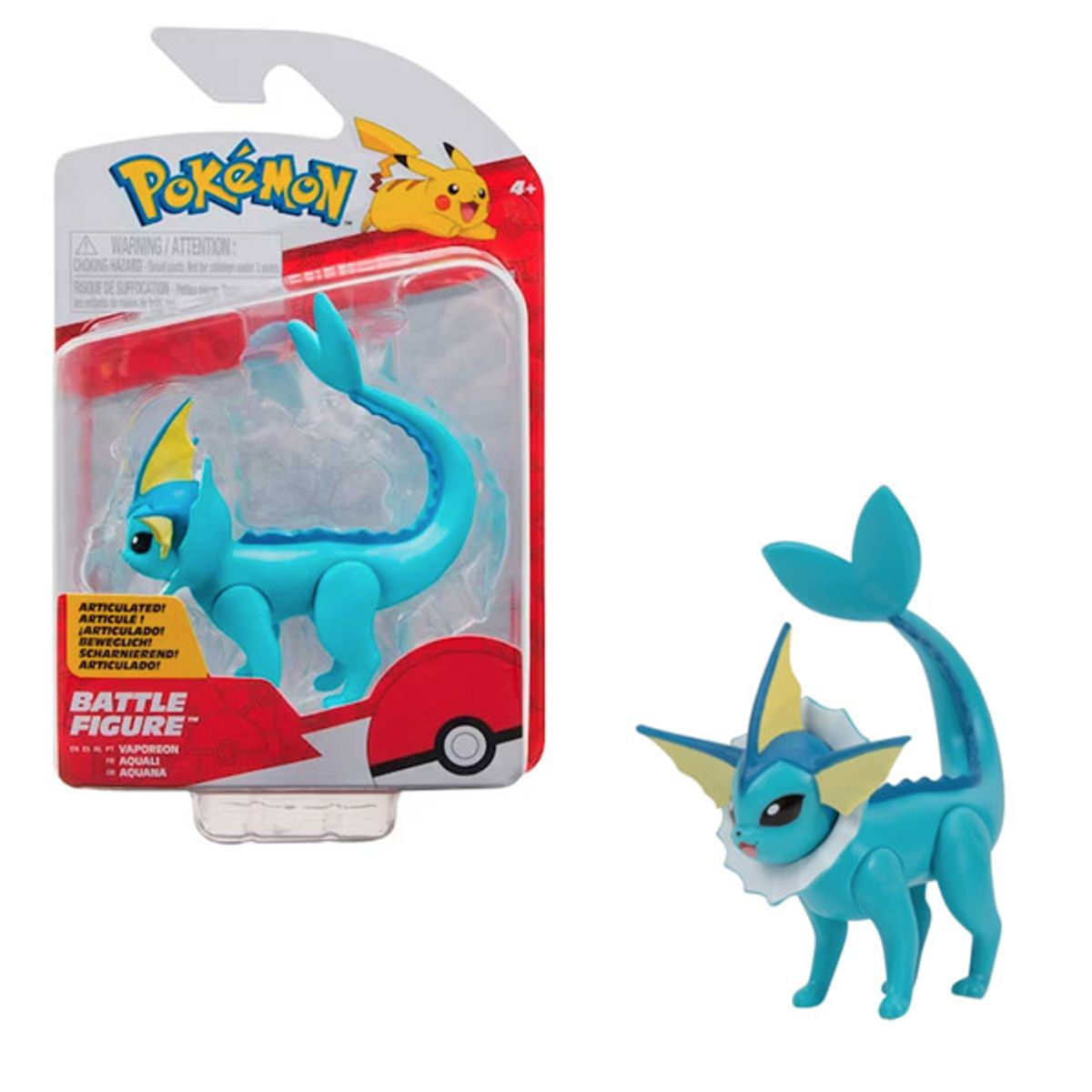 POKEMON - Figura Pokémon Vaporeon Battle Figure Articulada