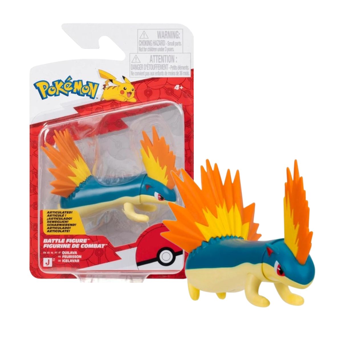POKEMON - Figura Pokémon Quilava Battle Figure Articulada