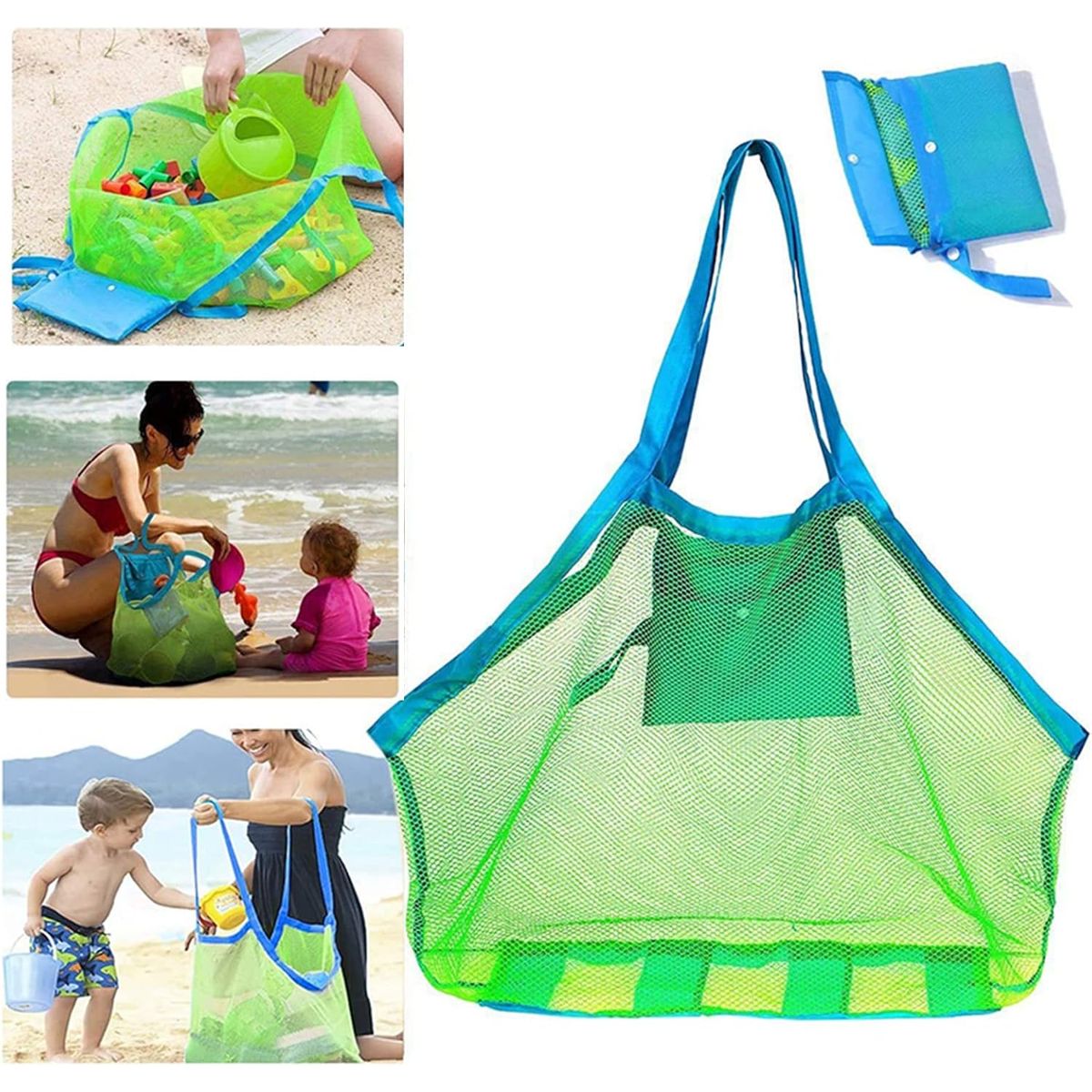 KUANGYE - Bolsa Bolso De Playa Para AcamparJuguetes De Baño Grandes