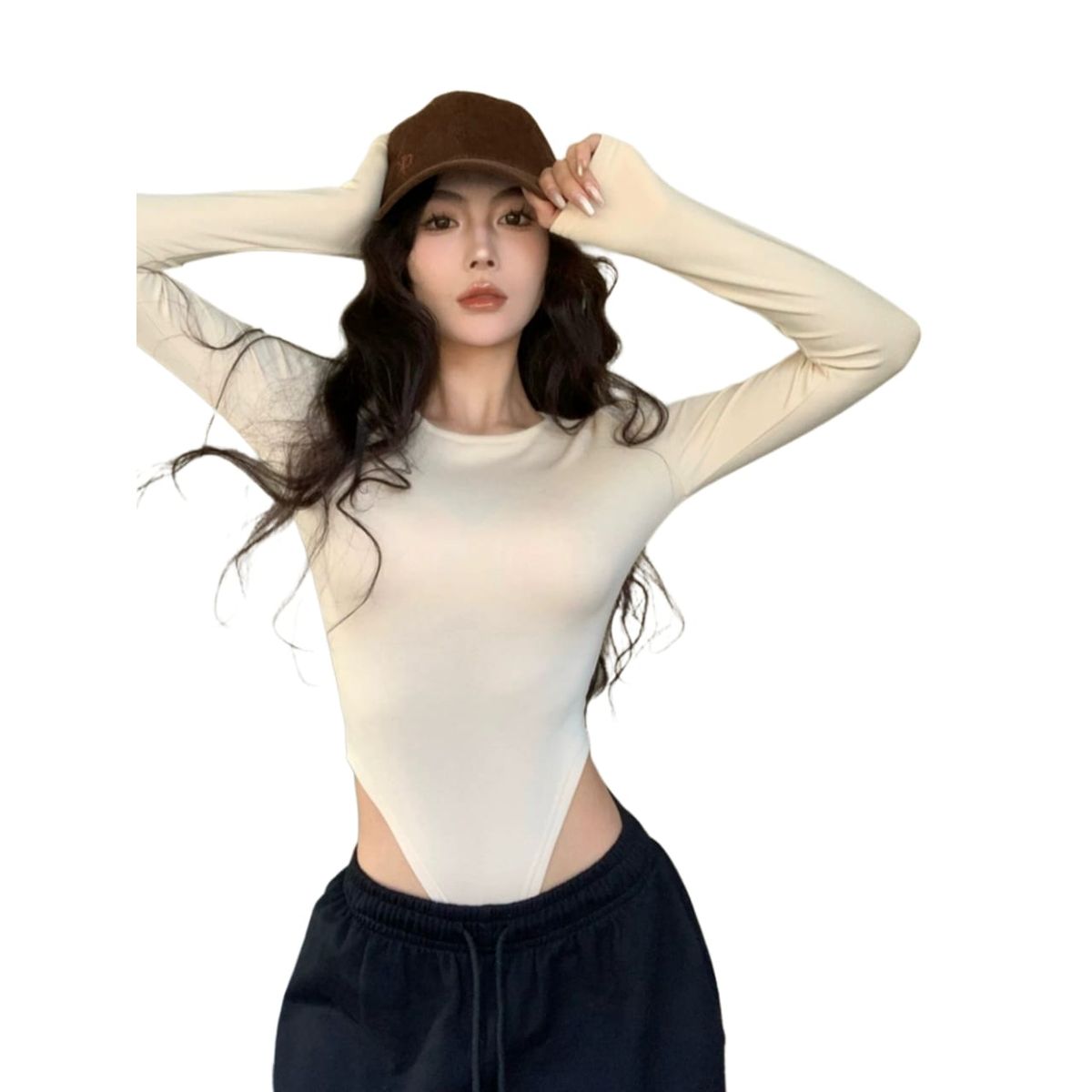 QIKUN - Body Manga Larga en Micropolar Soft