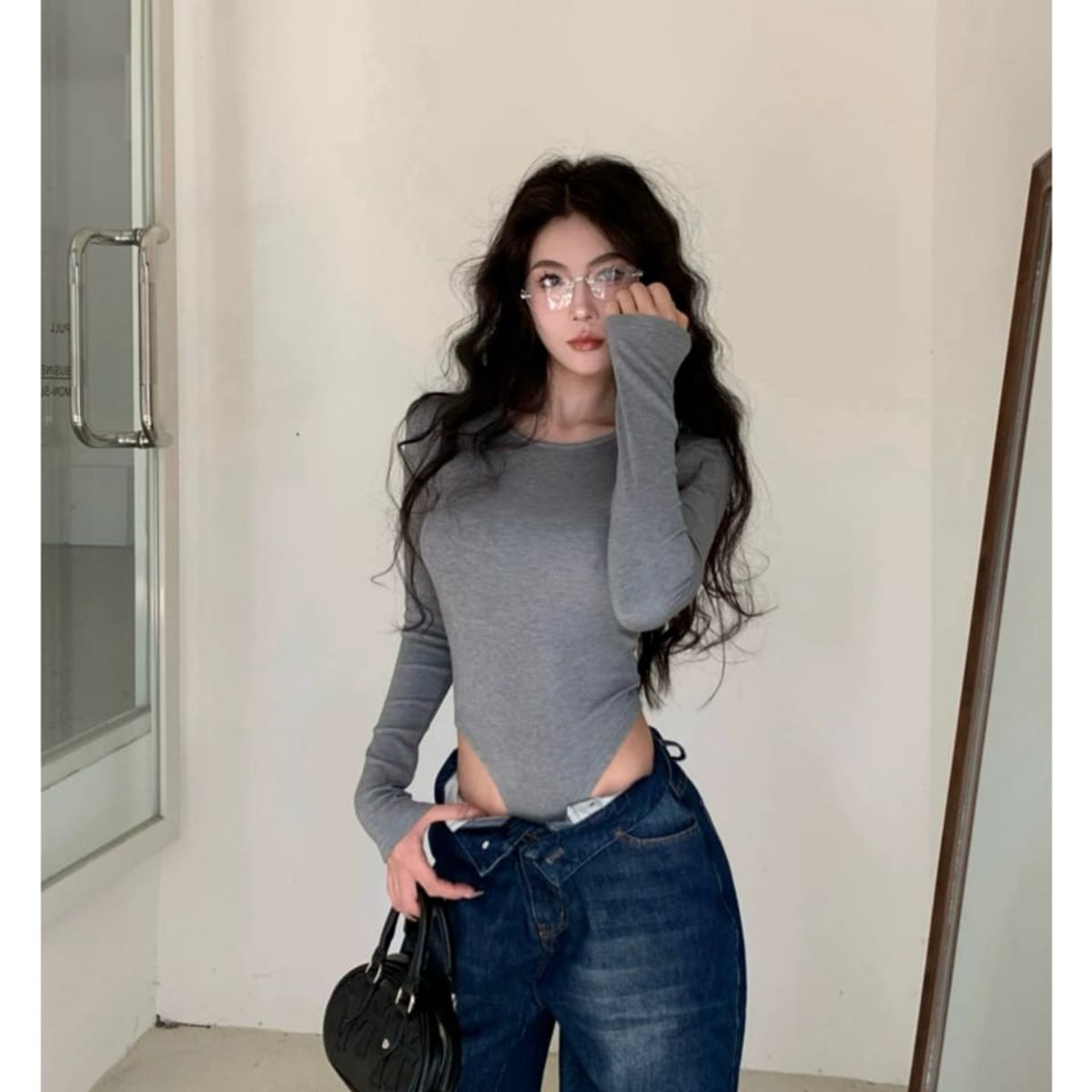 QIKUN - Body Manga Larga en Micropolar Soft