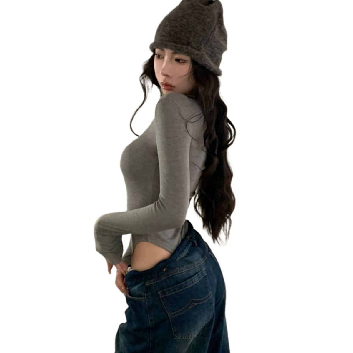 QIKUN - Body Manga Larga en Micropolar Soft