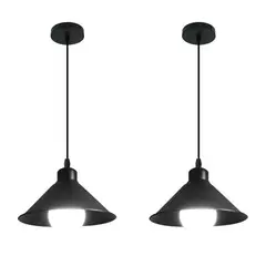 FRANZA - 2 lámparas colgantes de estilo industrial retro