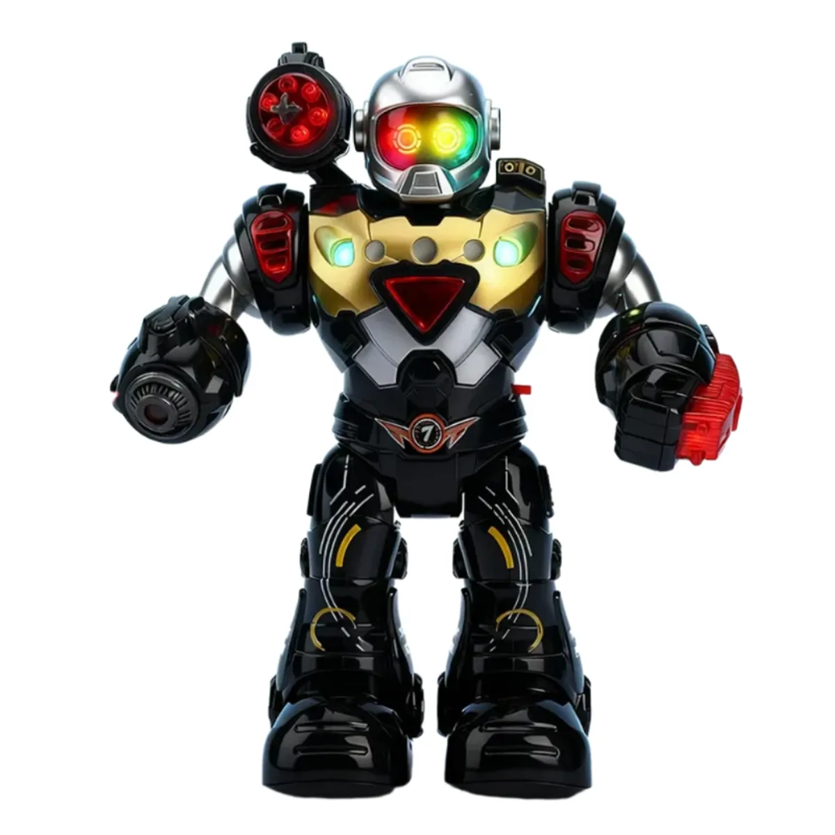 CLEBER - Cleber Robot de Juguete Star Warrior con Luces Música y Proyección