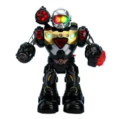 CLEBER - Robot de Juguete Star Warrior con Luces Música y Proyección