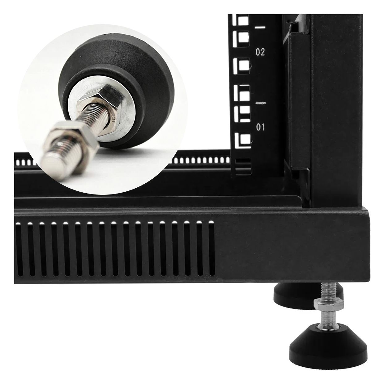 MOONCORE - Pata Niveladora Ajustable Acero Inoxidable D60 M16 X 100mm