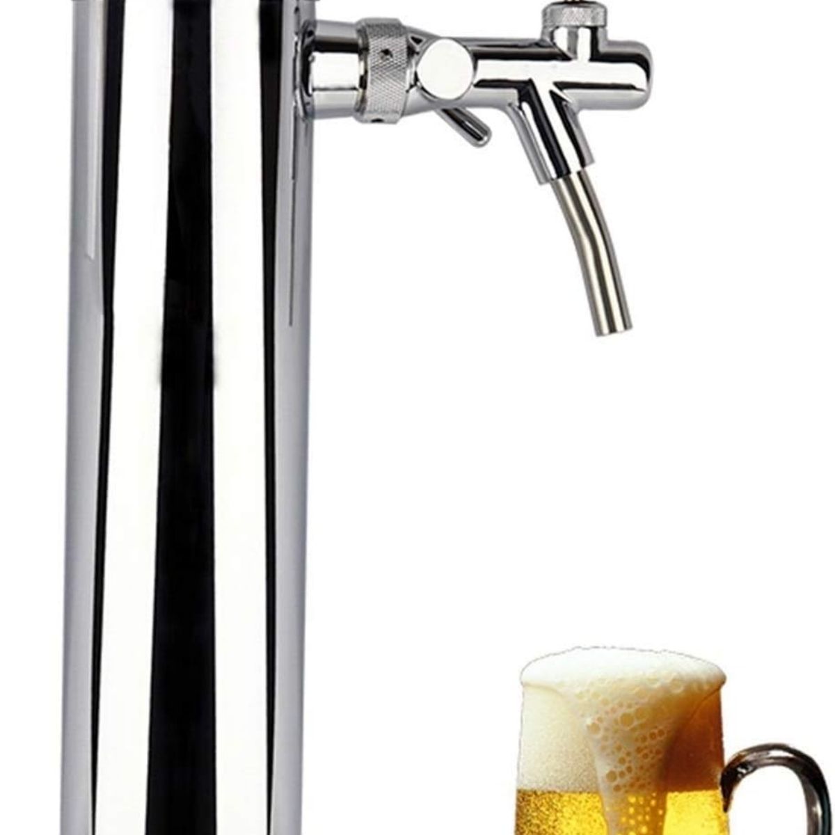 GENERICO - Dispensador De Torre De Cerveza De Barril Acero Inoxidable