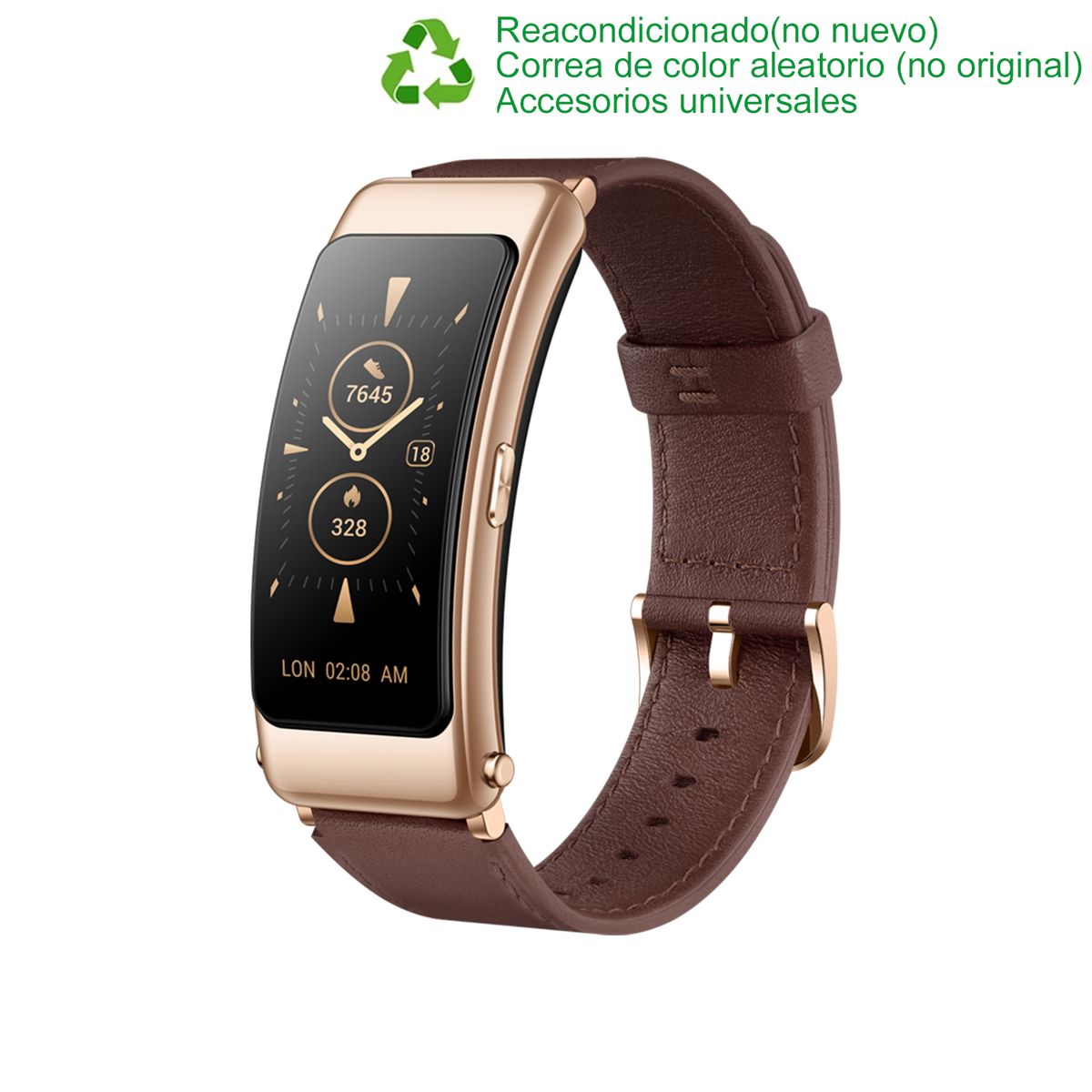 HUAWEI - Huawei Talkband B6 1.53-inch Bluetooth Reacondicionado SemiNuevo-Marrón