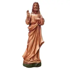 GENERICO - Jesucristo Sagrado Corazón Figura Religiosa 37 Cm