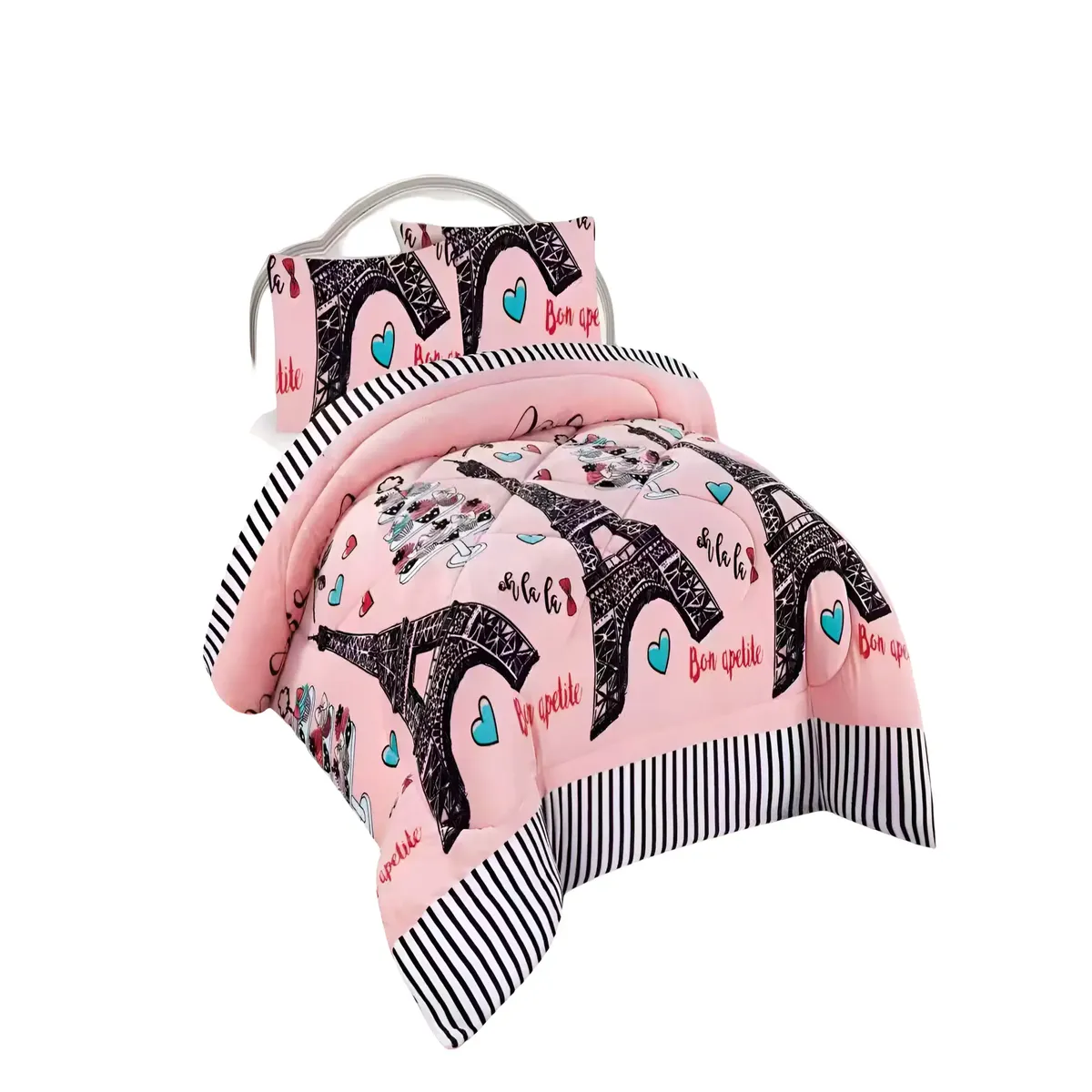 GENERICO - PLUMON INVIERNO CON DISEÑO PLAZA Y MEDIA 180CM X 230CM
