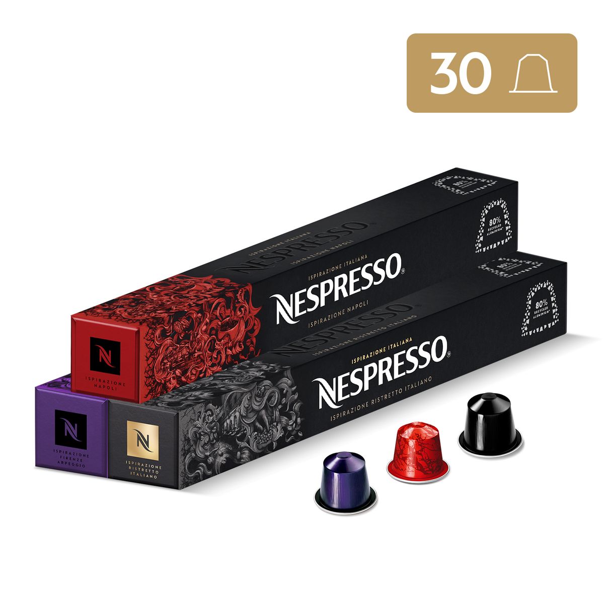 NESPRESSO - Cápsulas De Café Nespresso Pack Intenso - 30 Cápsulas