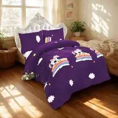 GENERICO - PLUMON PREMIUM CON DISEÑO PLAZA Y MEDIA 180CM X 230CM