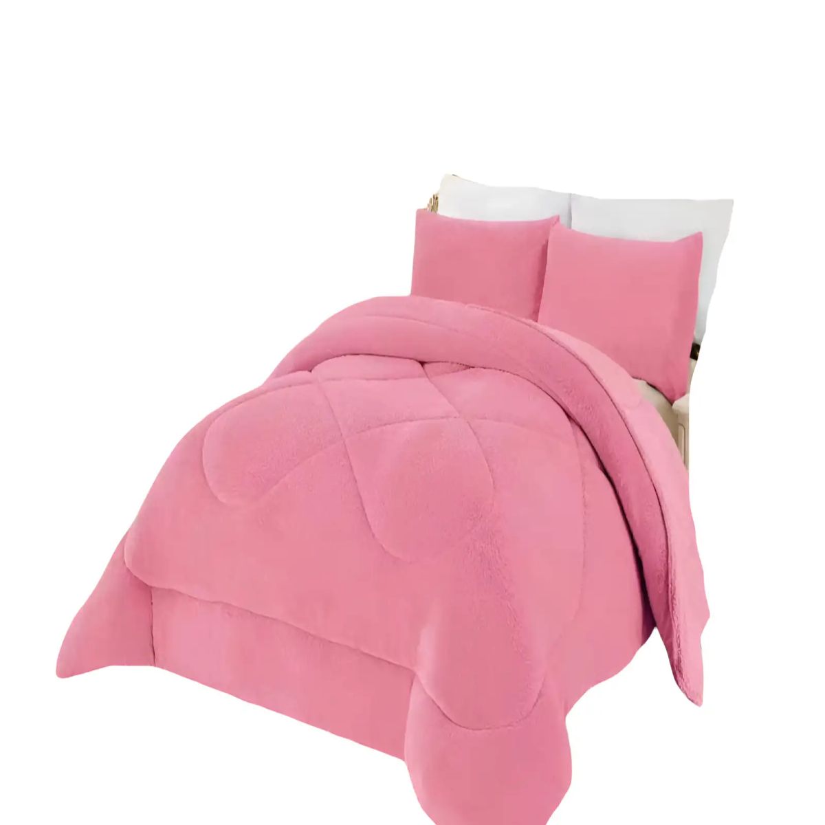 GENERICO - PLUMON PREMIUM 2 PLAZA 230CM X 250CM COLOR ROSADO