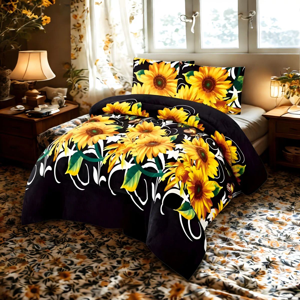 GENERICO - PLUMON INVIERNO SOFT CON DISEÑO 2 PLAZA 230CM X 250CM