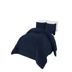 GENERICO - PLUMON INVIERNO SOFT 2 PLAZA 230CM X 250CM COLOR AZUL OSCURO