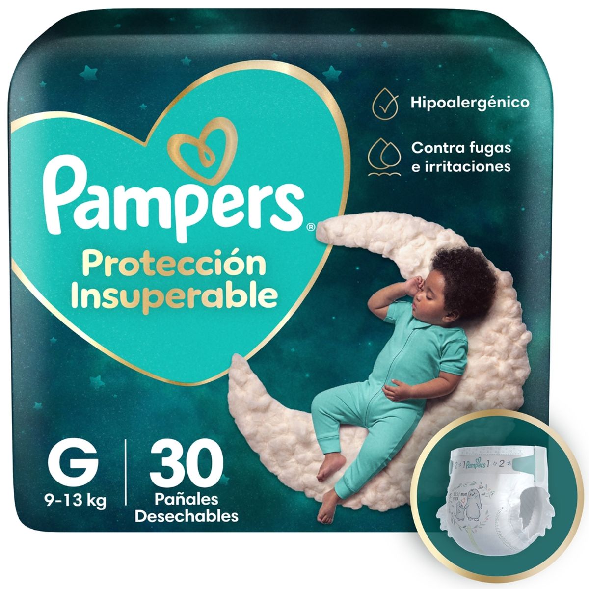 PAMPERS - Pañal Pampers Protección Insuperable Talla G 30 Un