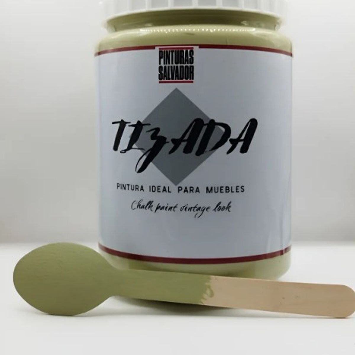 PINTURA TIZADA AL AGUA VERDE OLIVO 1lt., marca GENERICO - Foto Principal