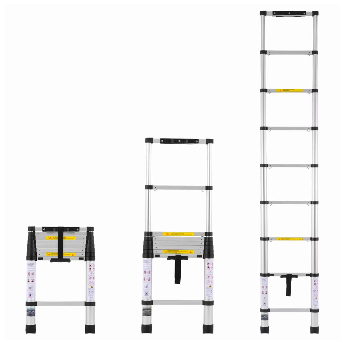 BE DESIGN - Escalera Telescópica 2.6 Mts De Aluminio