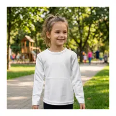 EKOL TACTICA MILITAR - Camiseta Manga Larga Primera Capa Niños Polar Cuello Redondo