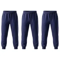 LOOK SHOP - Pack 3 Pantalones Buzo Niños. Jogger Juvenil. Forro Polar. 797