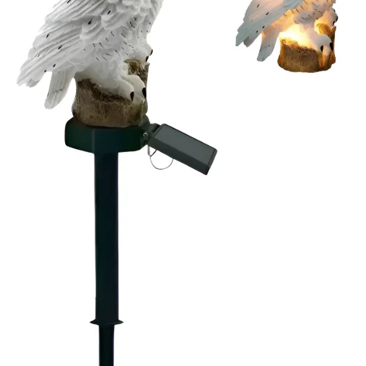GENERICO - Lampara Estaca Solar Led figura Buho Jardin Terraza Decorativo