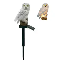 GENERICO - Lampara Estaca Solar Led figura Buho Jardin Terraza Decorativo