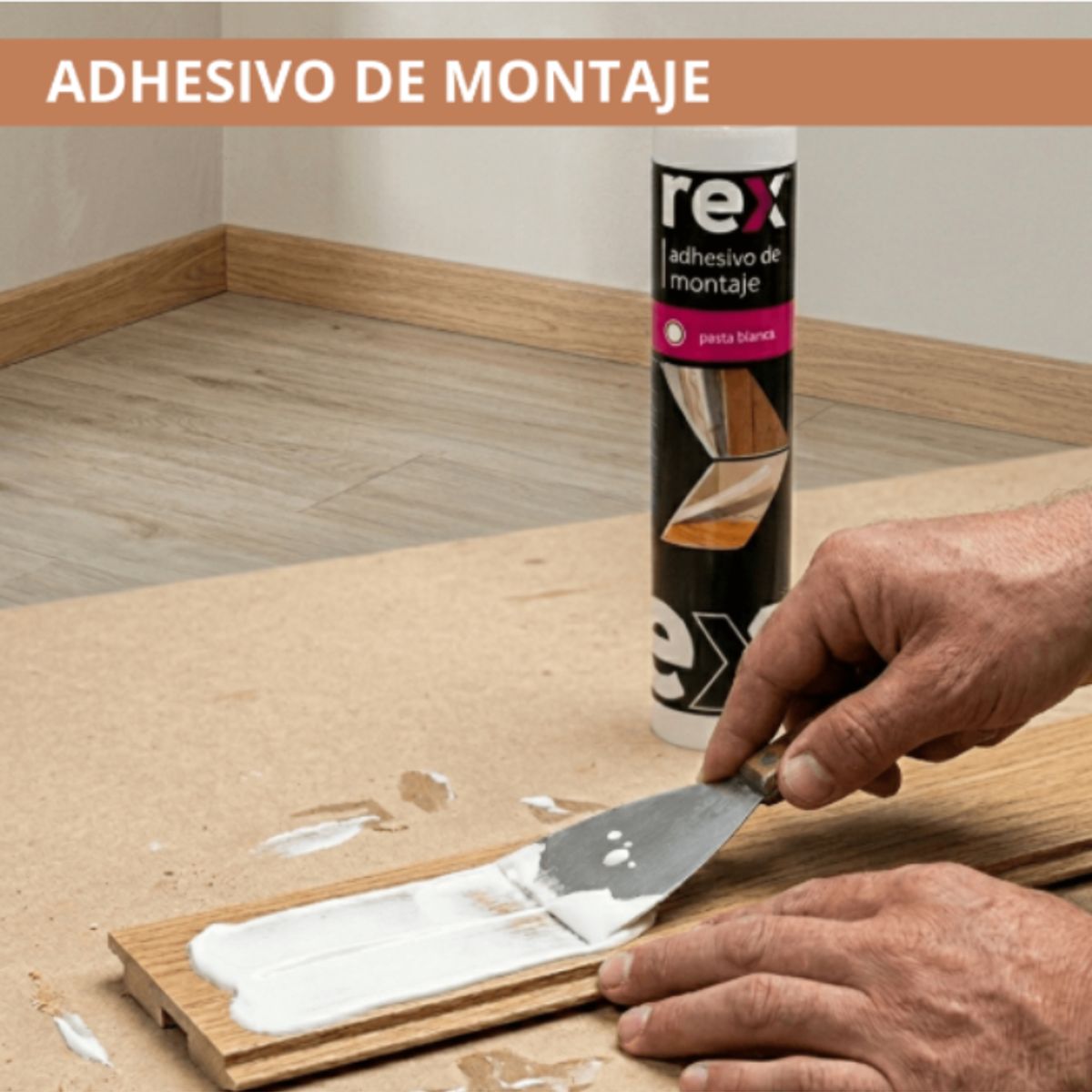 REX - Pack 3 Adhesivo de Montaje Rex Cartucho 300 ml