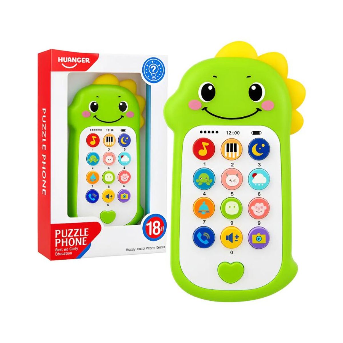GENERICO - Juguete Celular Teléfono Interactivo Dinosaurio Luces Sonido