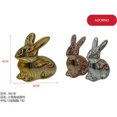 GENERICO - Decoracion (CONEJO - 6 cm x 9 cm) 39238