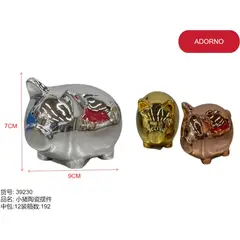GENERICO - Decoracion (CERDITO - 9 cm x 7 cm) 39230