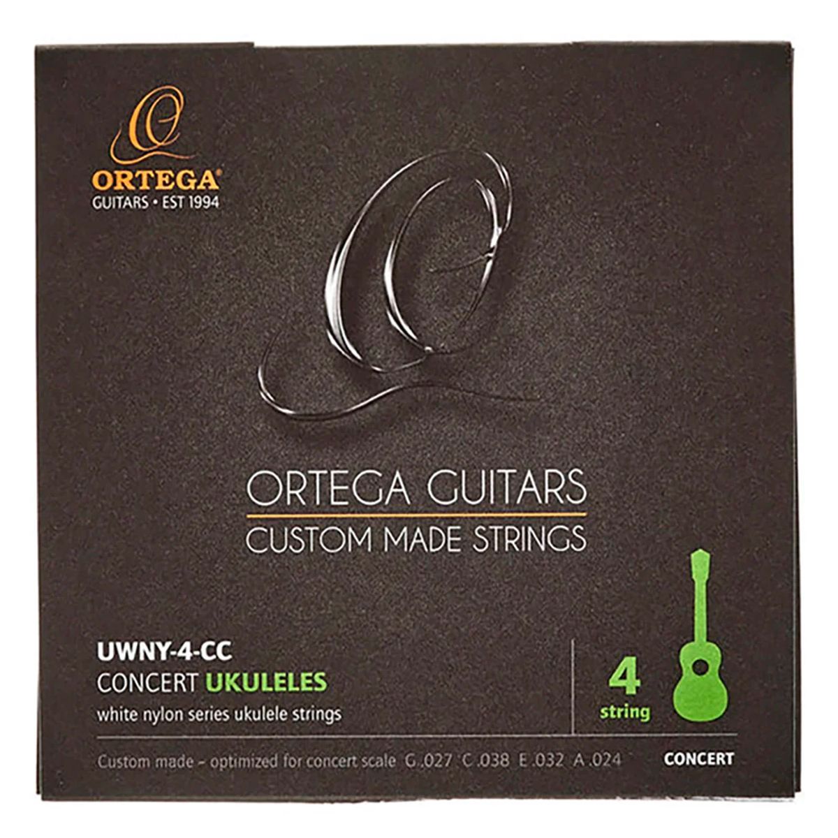 GENERICO - Cuerdas Ukelele Concierto Ortega White Nylon Series UWNY-4-CC