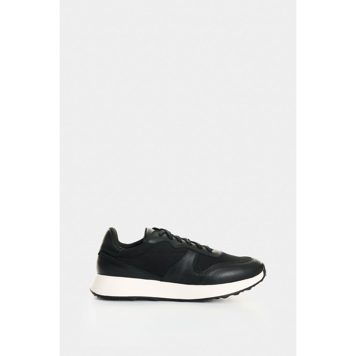VELEZ - Vélez Zapatilla Tenis Cuero Y Lona Mujer Ocaso 2 Negro