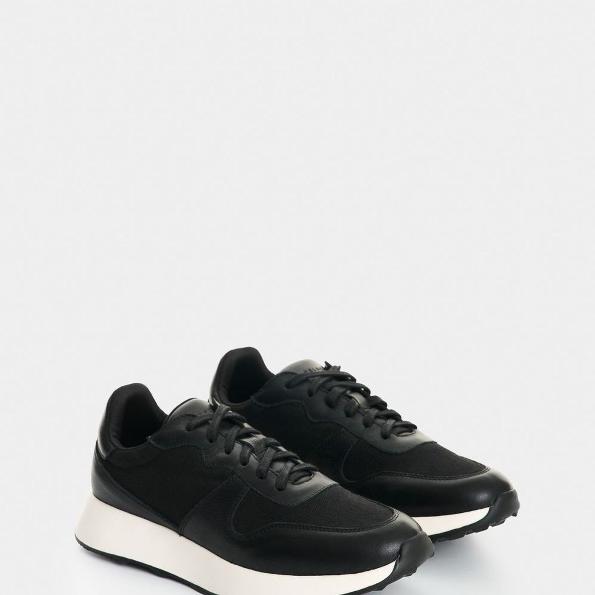VELEZ - Vélez Zapatilla Tenis Cuero Y Lona Mujer Ocaso 2 Negro