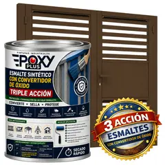 EPOXY - ESMALTE SINTETICO - CONVERTIDOR OXIDO - 1-32 GALÓN - MARRÓN TIERRA
