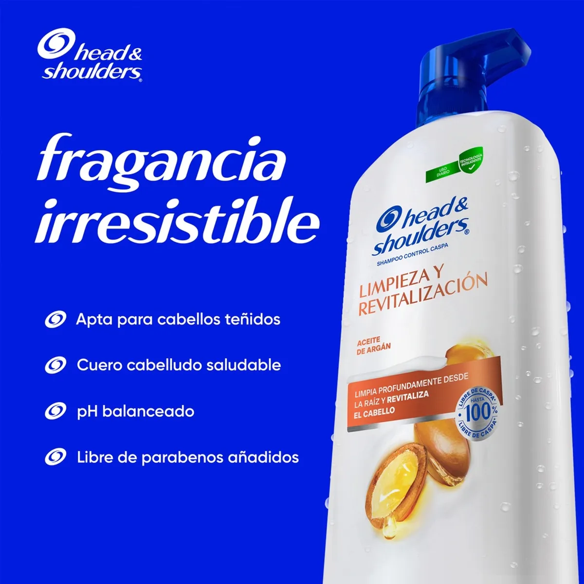 HEAD AND SHOULDERS - Shampoo H&S Limpieza y Revitalización 1L
