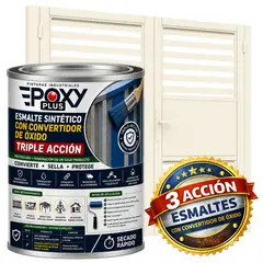 EPOXY - ESMALTE SINTETICO - CONVERTIDOR OXIDO - 1-32 GALÓN - BLANCO CREMA