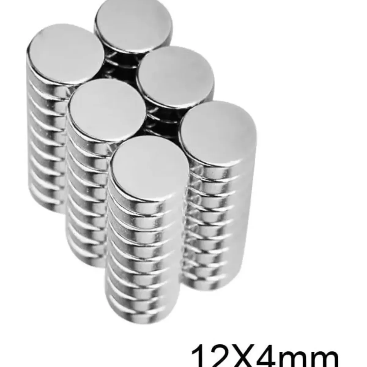 GENERICO - 20 Imanes De Neodimio Refrigeradores Superfuertes De 12x4mm
