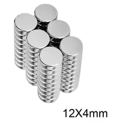 GENERICO - 20 Imanes De Neodimio Refrigeradores Superfuertes De 12x4mm