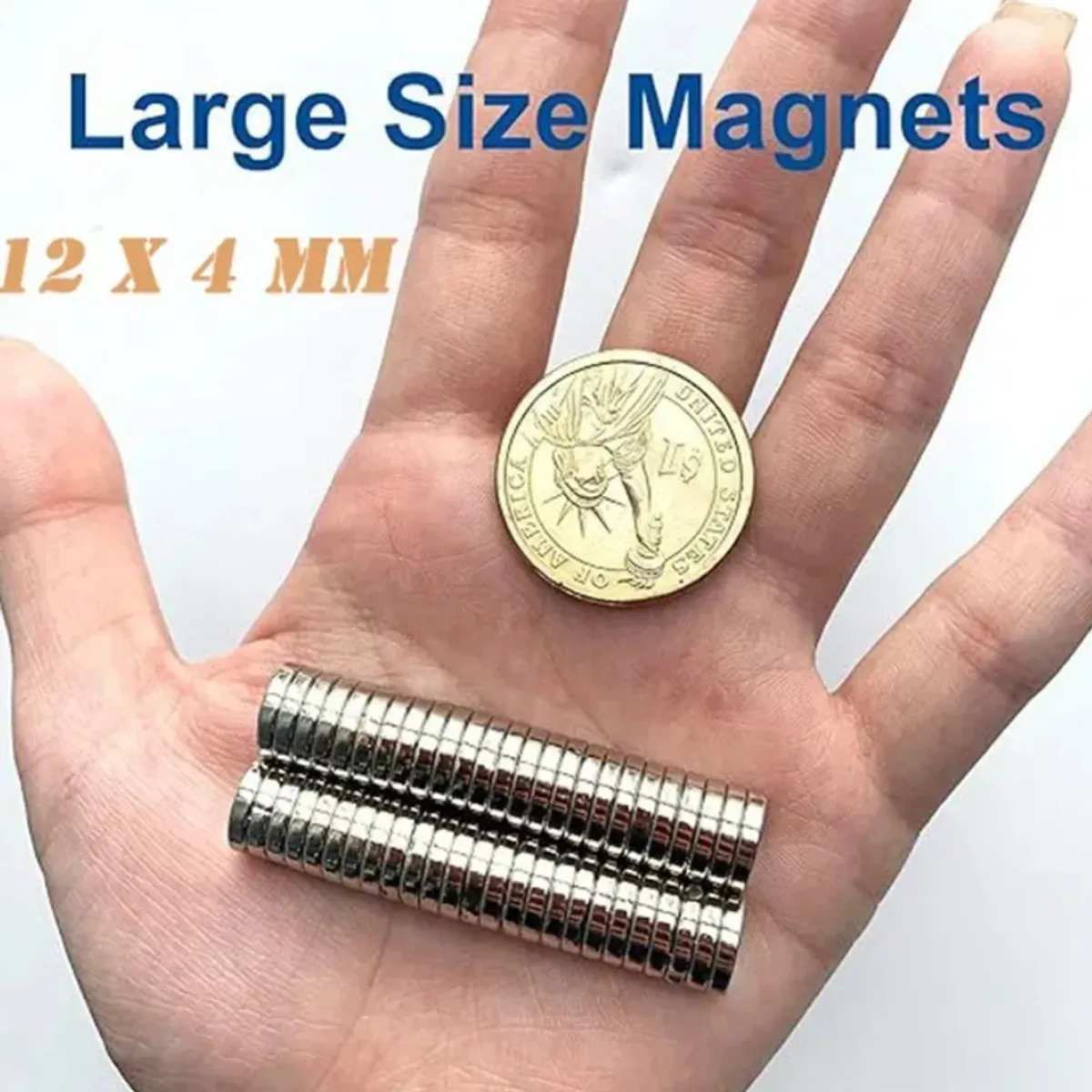 GENERICO - 20 Imanes De Neodimio Refrigeradores Superfuertes De 12x4mm