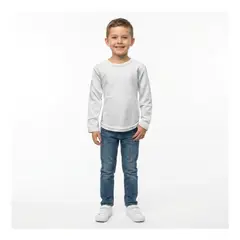 EKOL TACTICA MILITAR - Camiseta Manga Larga Primera Capa Niños Polar Cuello Redondo