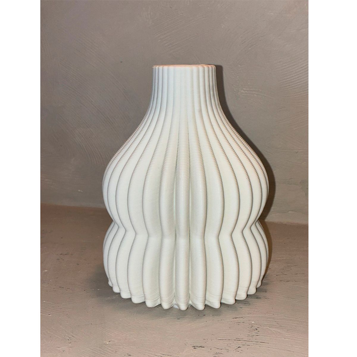 WAKESHOME - Jarrón De Cerámica Para Decoración Florero Texturizado
