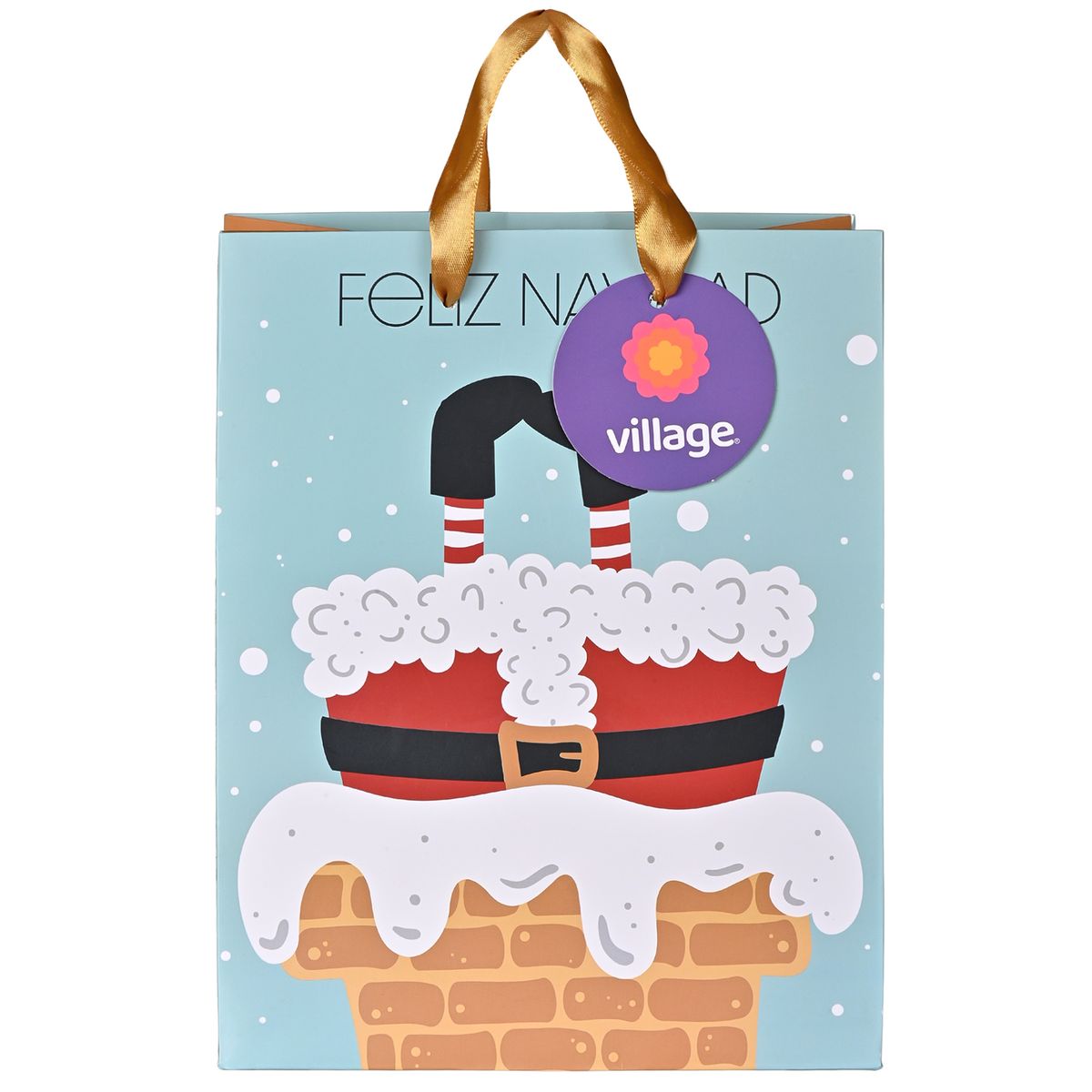 VILLAGE - BOLSA REGALO NAVIDAD M VILLAGE